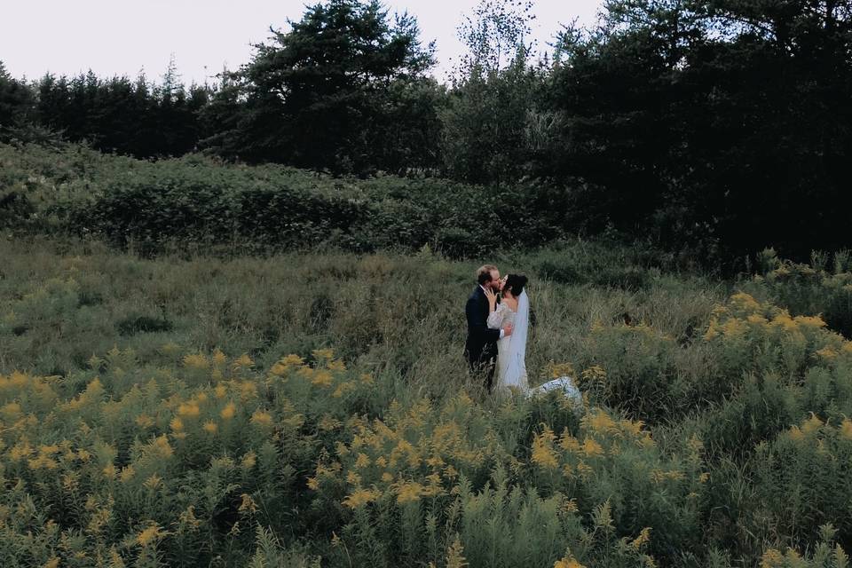 Wedding Drone Shot