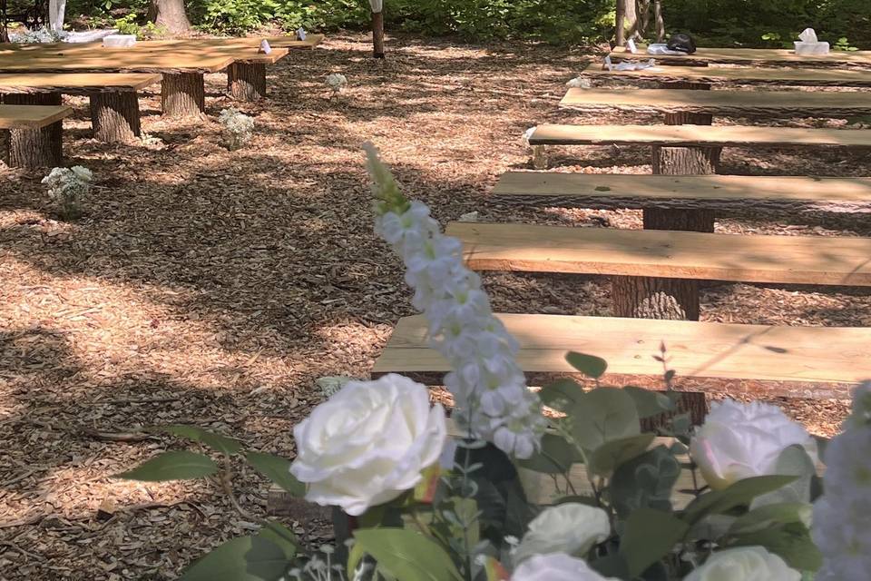 Forect ceremony area