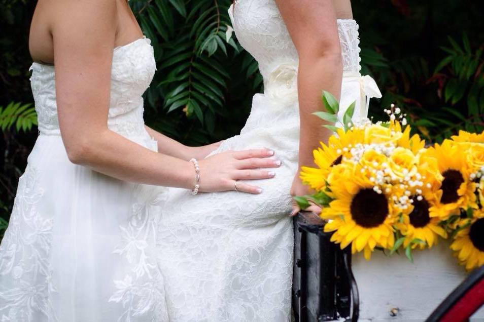 Two beautiful brides