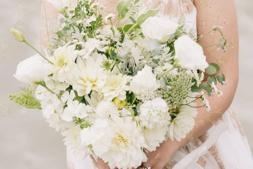 White and green bouquet