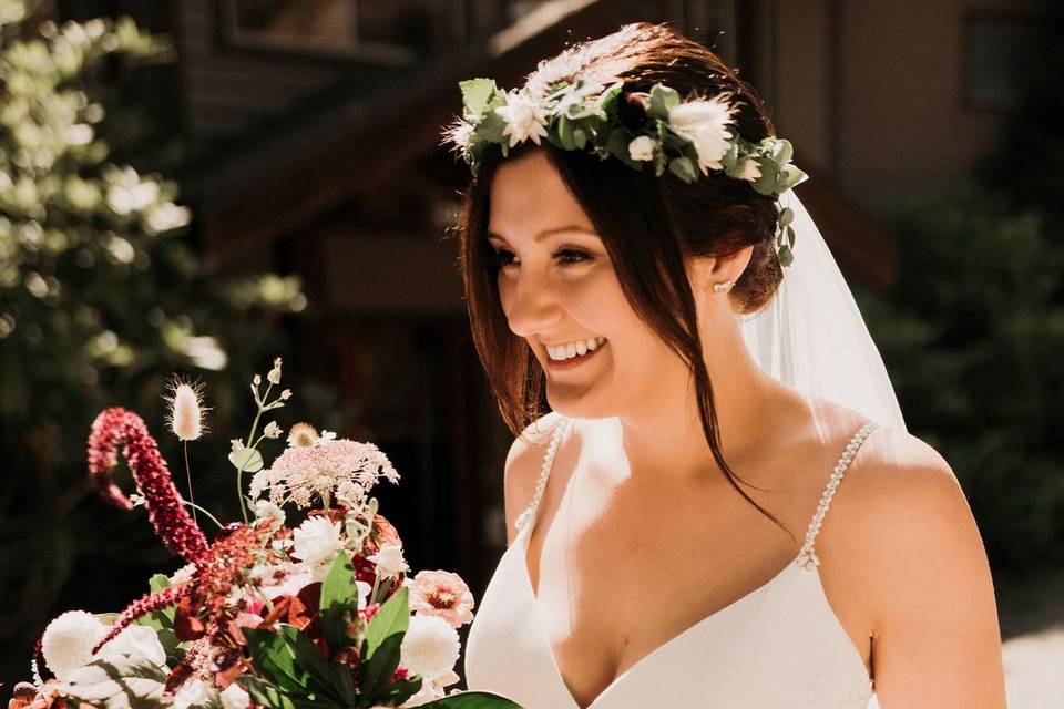 Burgundy and blush Bouquet