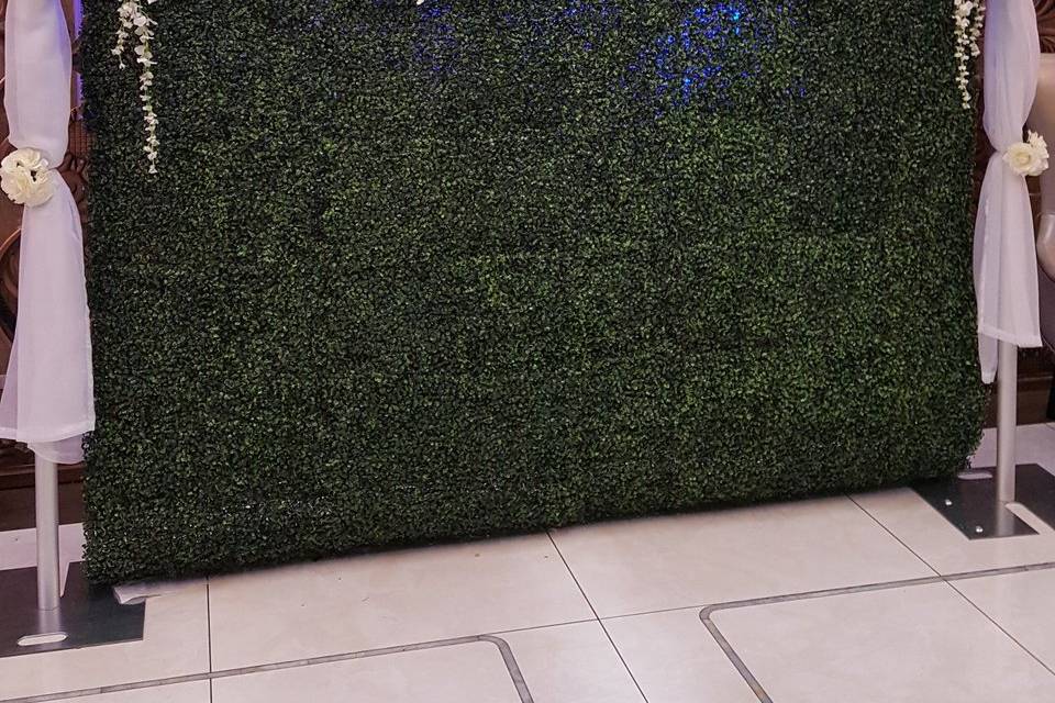 Custom flower wall