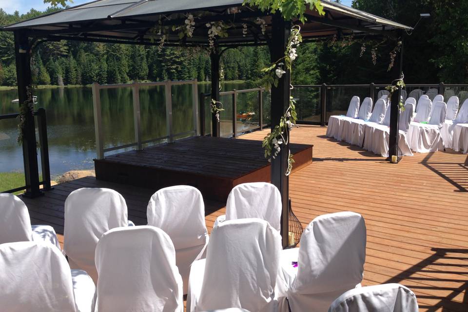 Small wedding on the Deck