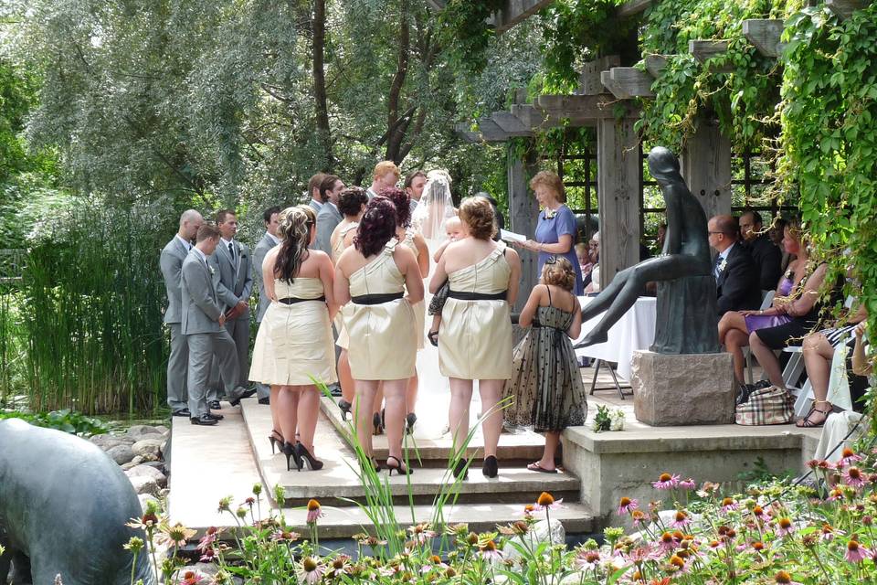 Ceremony in Leo Mol Garden