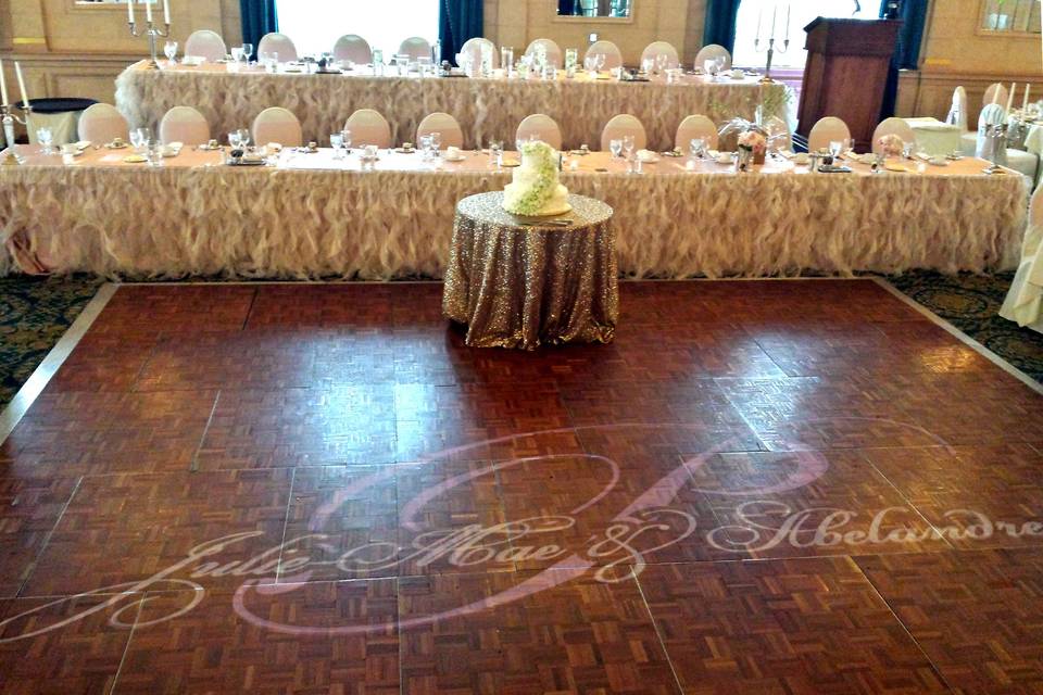 Dance floor monogram Crystal