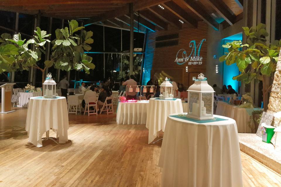 Uplighting & wedding monogram