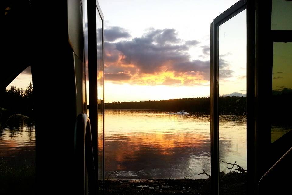 Lake by Onanole, best sunsets.