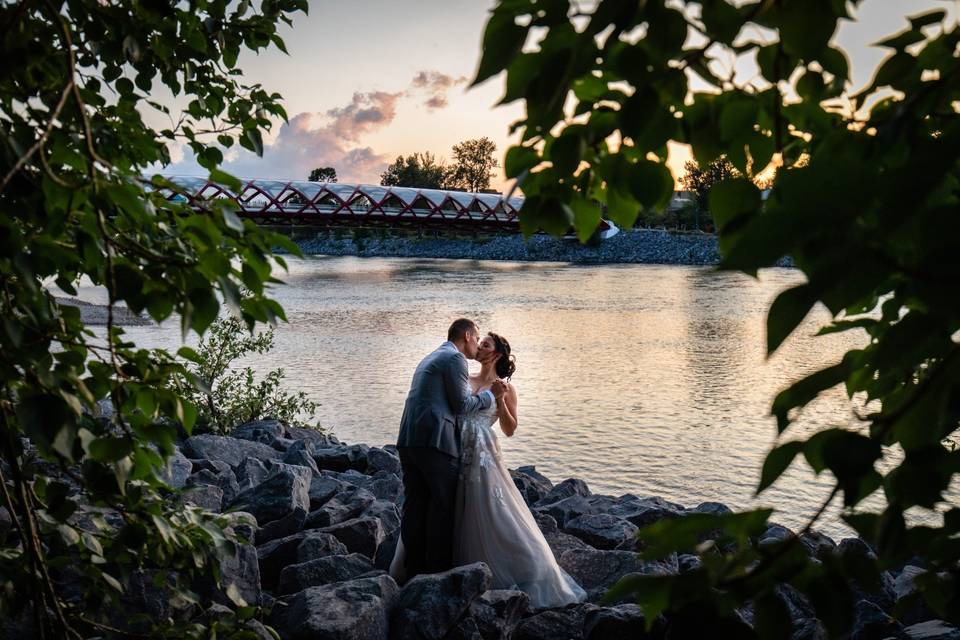 Waterfront wedding