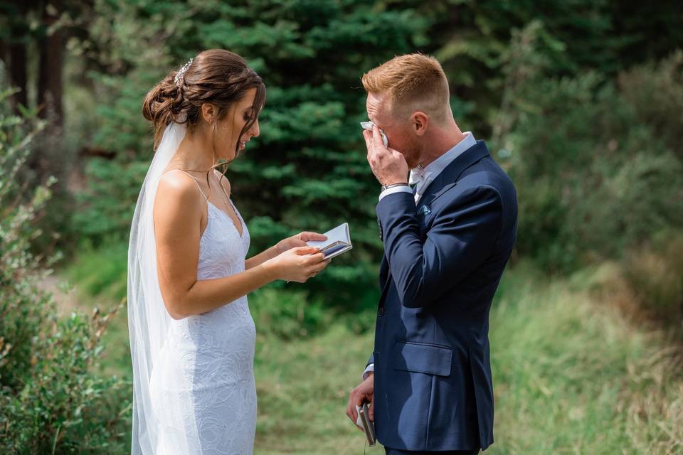 Emotional Groom