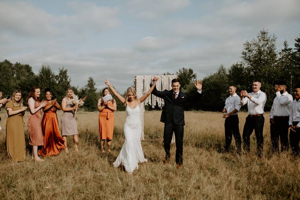 Boho bridesmaids