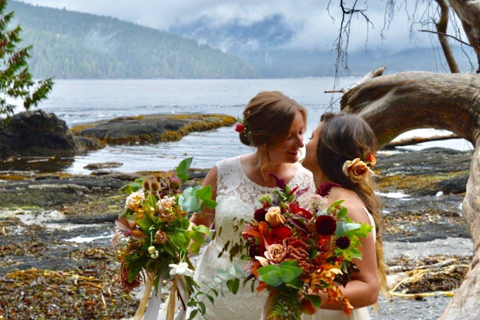 Wild wedding, Port Renfrew