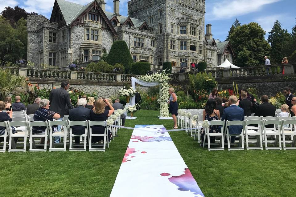 Hatley Castle, Croquet Lawn