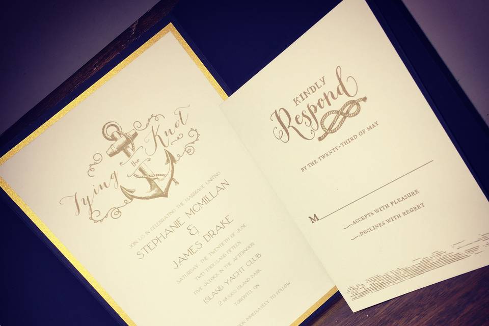 Winnipeg wedding invitations