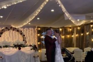 Dancing on the clouds wedding setup