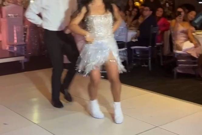 A special dance during the wedding reception
