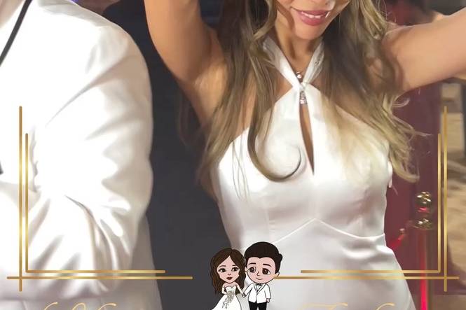 Personalized wedding photo booth keepsake