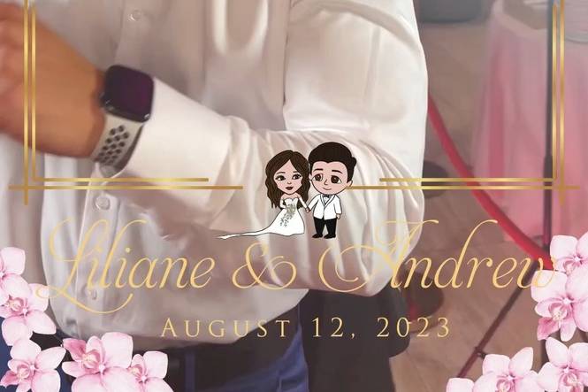 Wedding guest photo booth keepsake