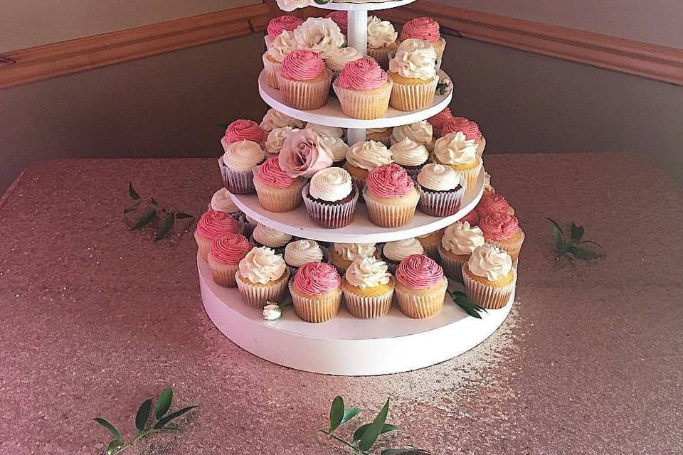 Cake and cupcakes