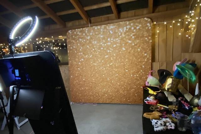 Golden sparkle backdrop