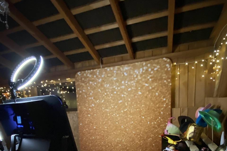 Golden sparkle backdrop