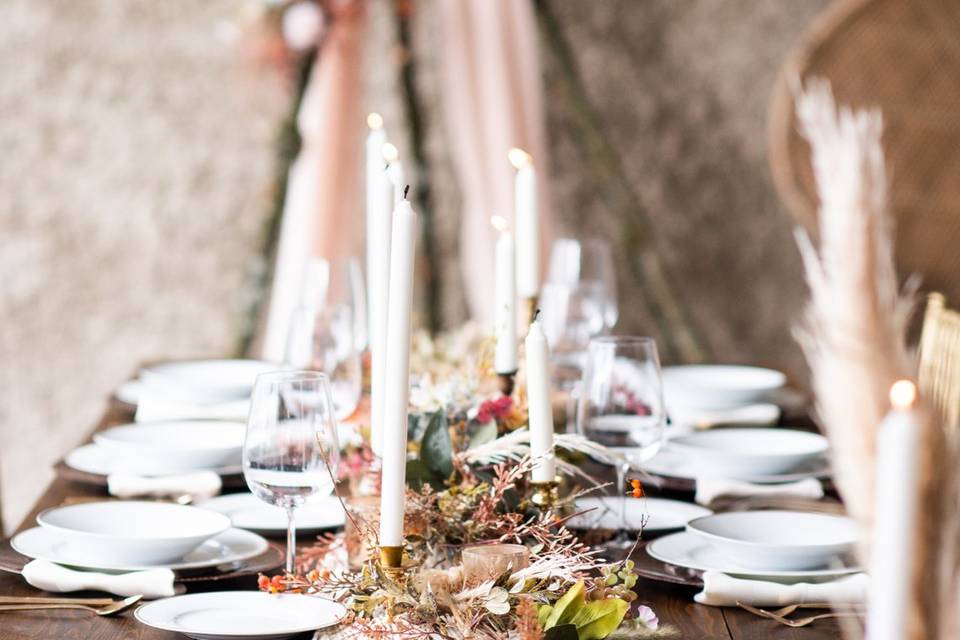 Boho table setting