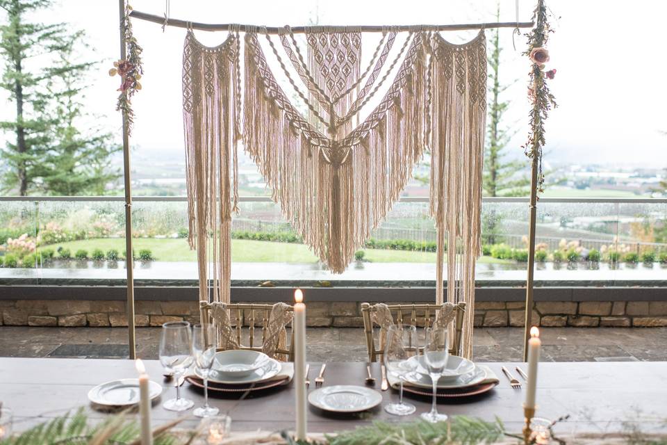 Boho backdrop