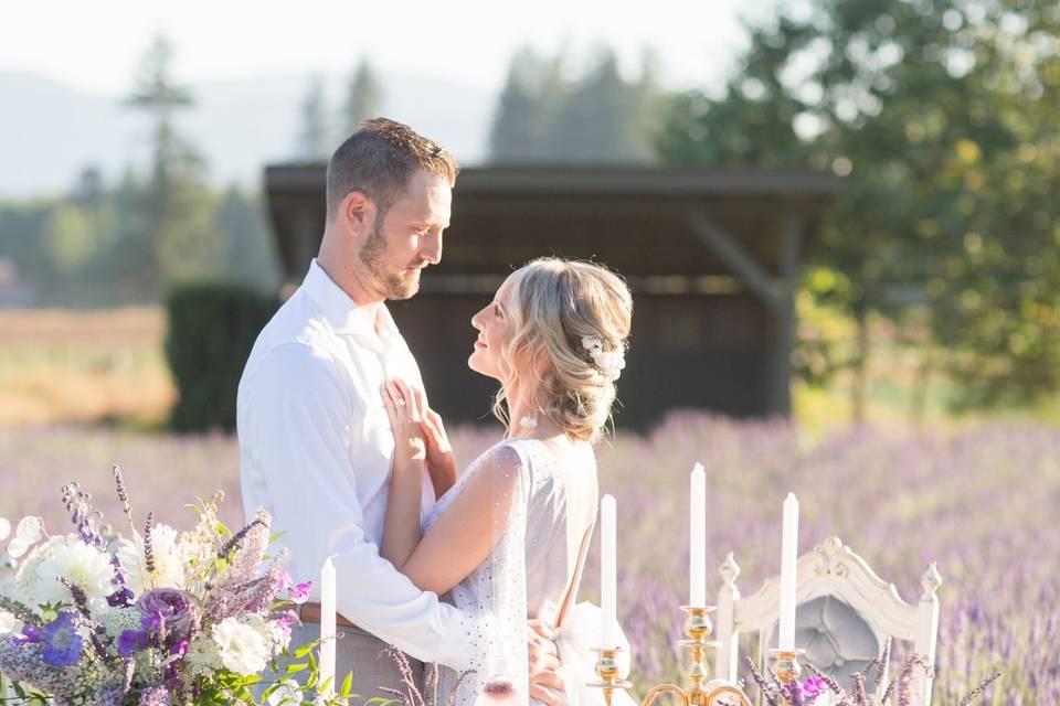 Lavender Field Elopement