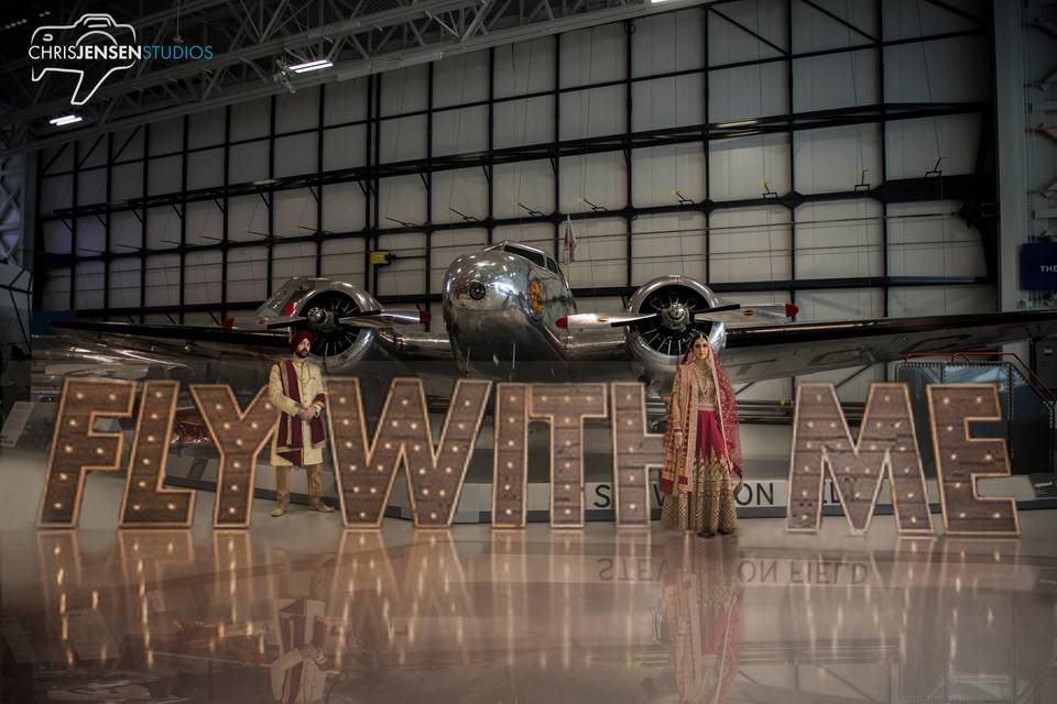 Aviation Museum Wedding