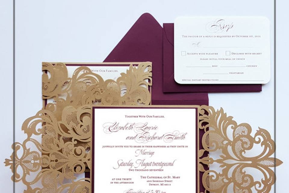 Laser Cut Invitation