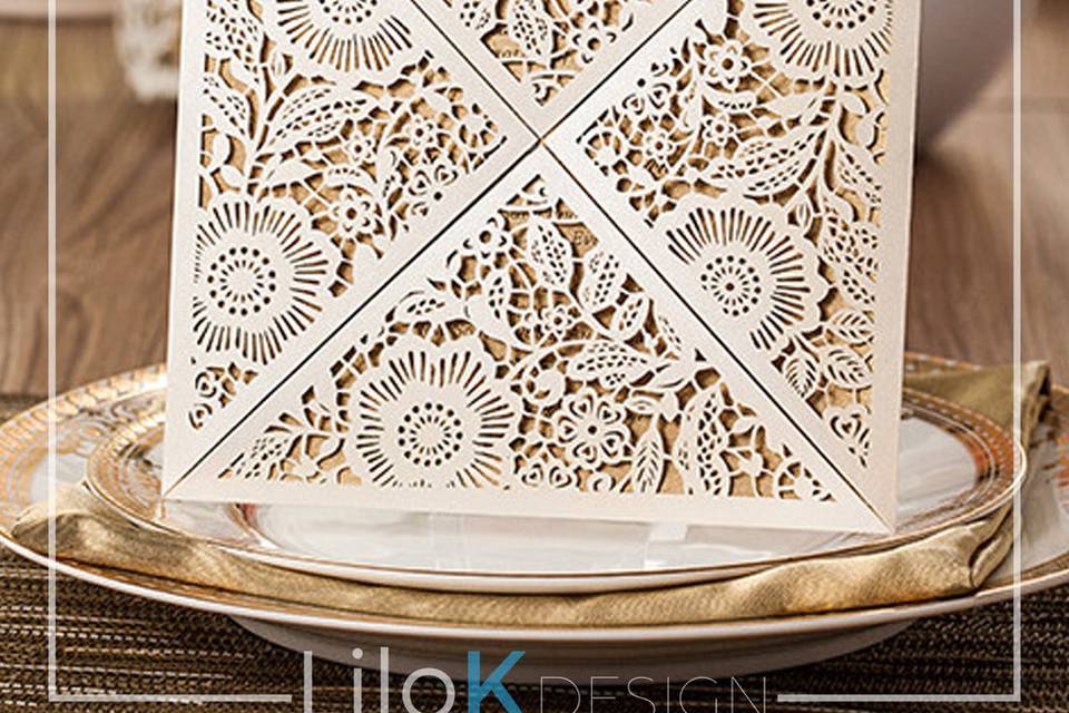 Laser Cut Invitation