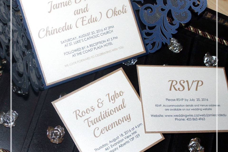 Laser Cut Invitation