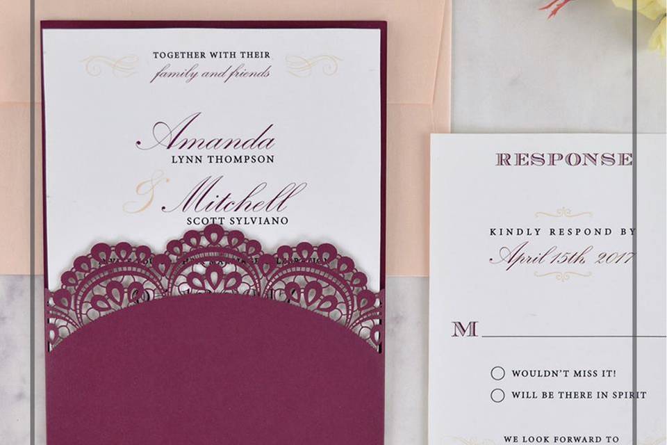 Laser Cut Invitation