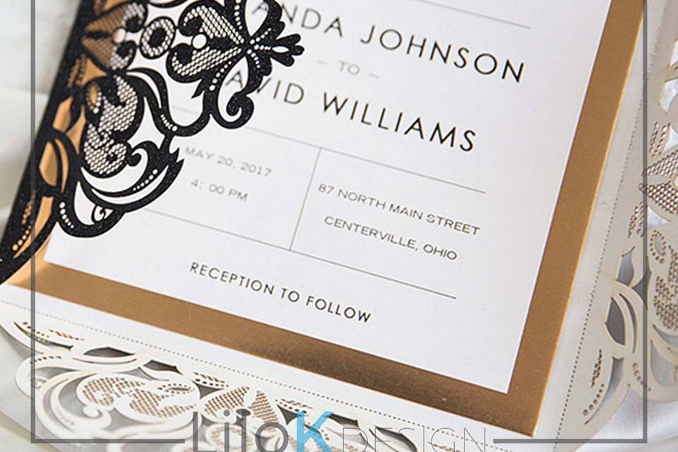 Laser Cut Invitation