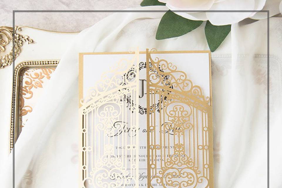 Laser Cut Invitation