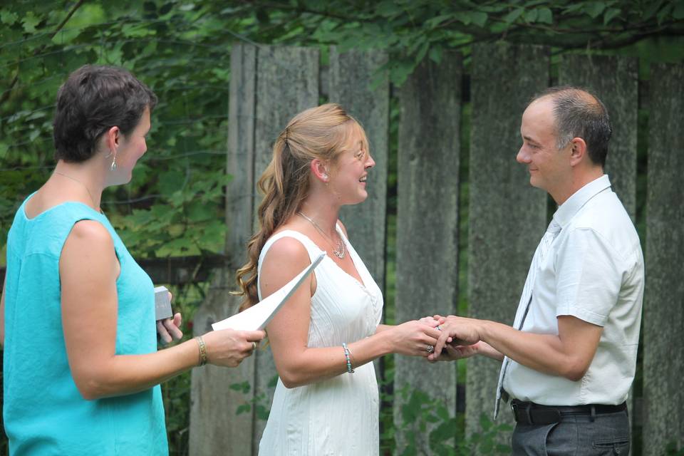 Exchanging the rings