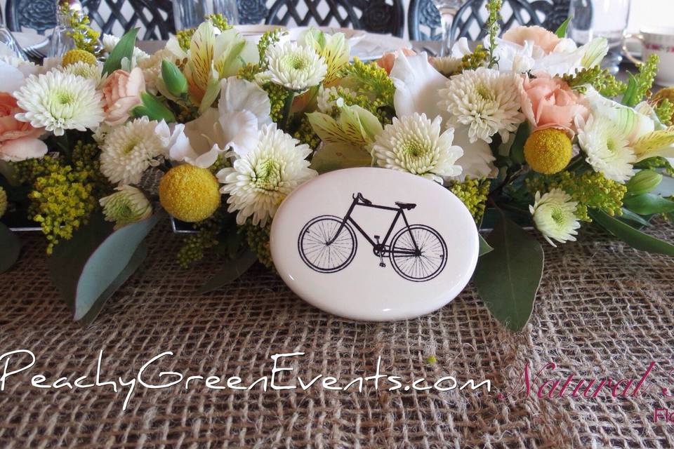 Floral Garland and Bike
