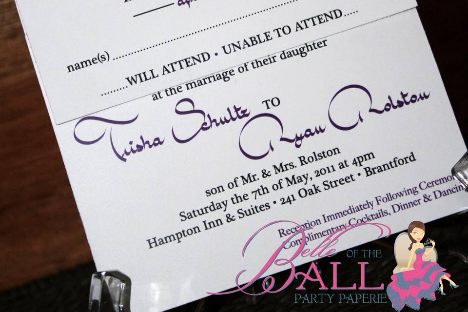 Belle of the Ball Wedding Stationery