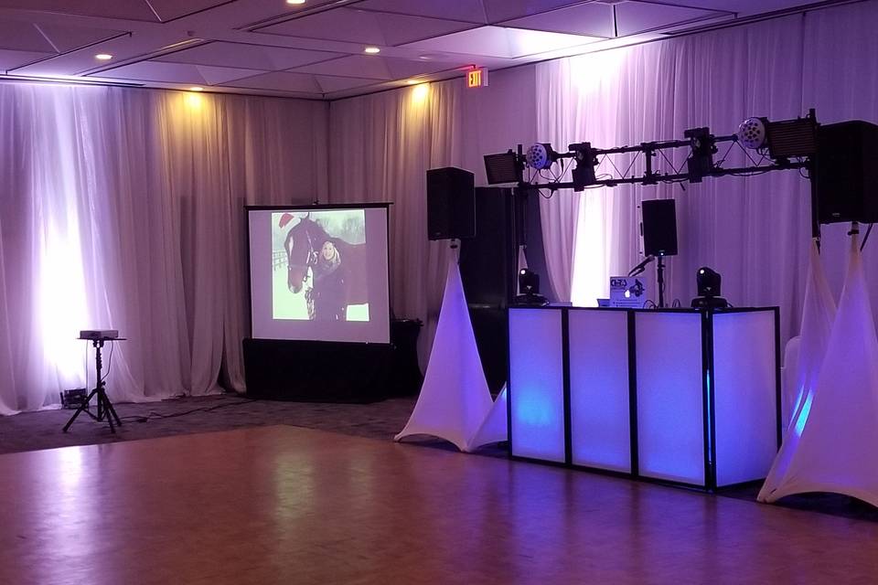 DJ Setup w/ Projector Rental