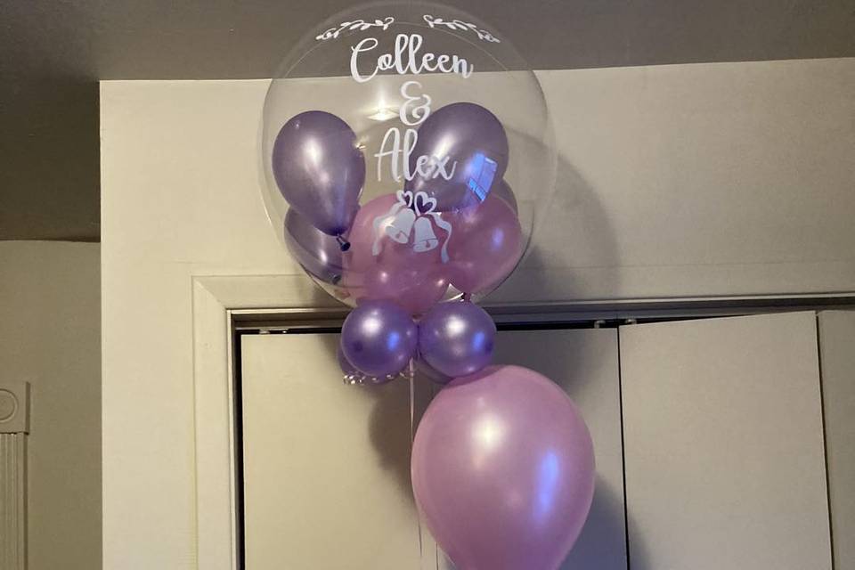 Custom wedding balloons