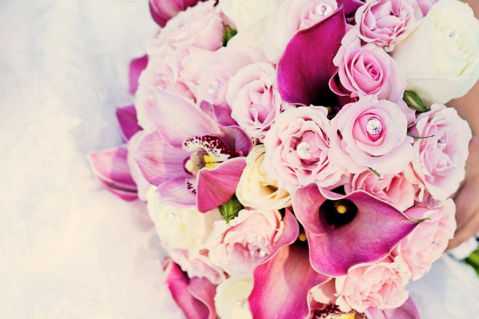 Dress and flowers