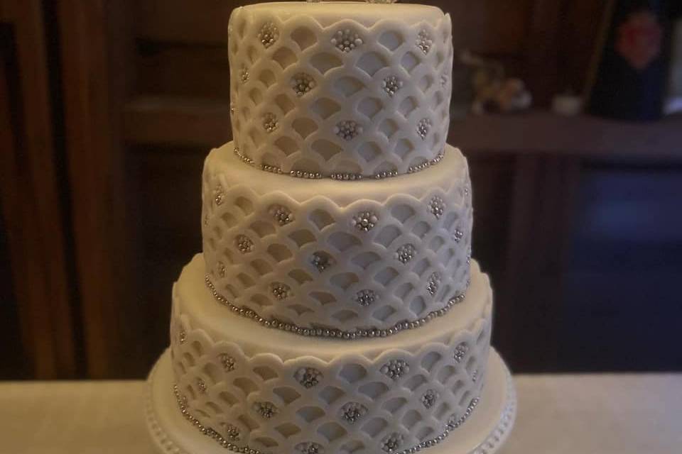 Fondant three tier