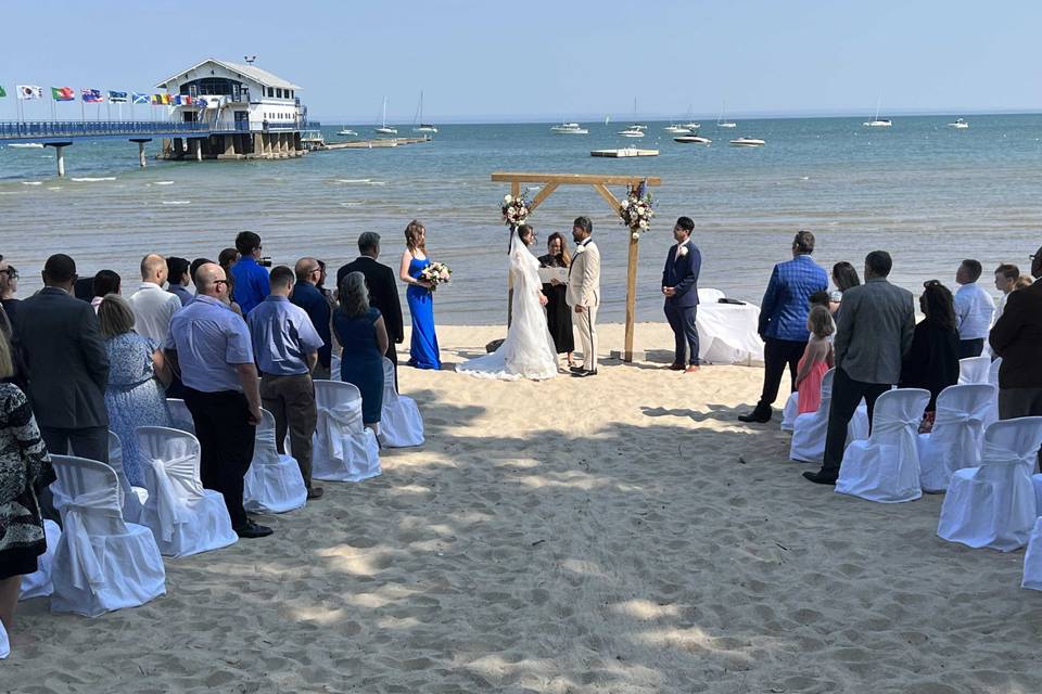 Beautiful beach wedding