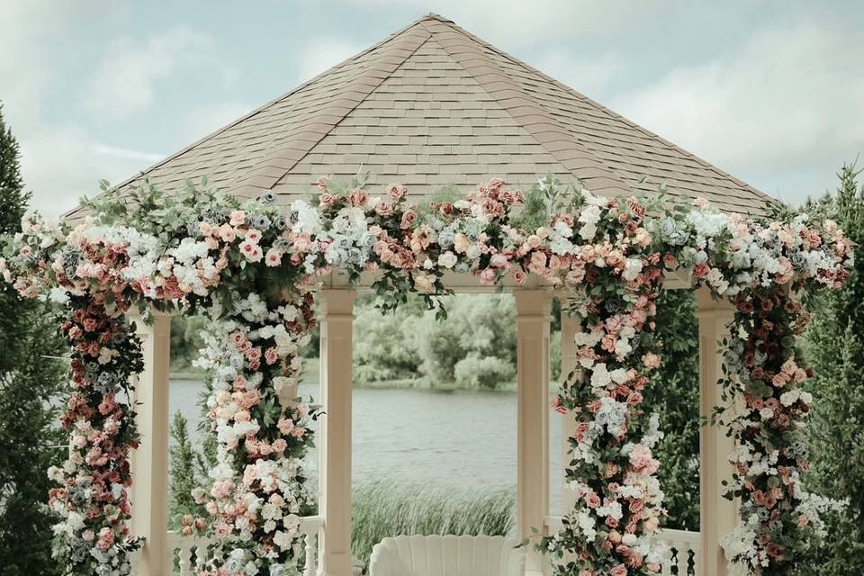 Soft pastel garden romance