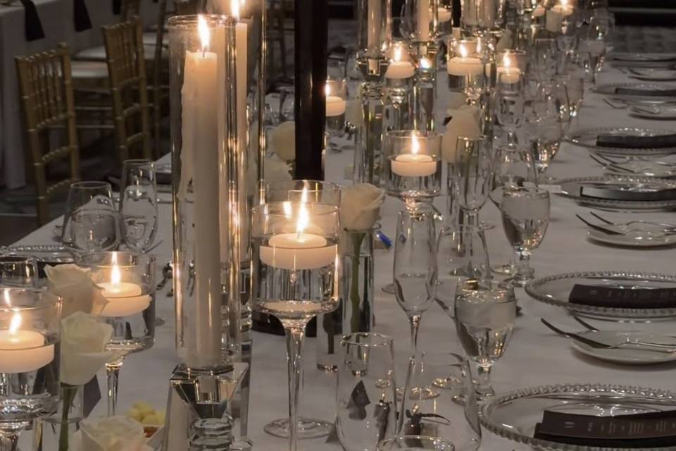 Modern candlelit grandeur