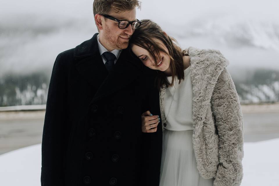 Banff winter elopement