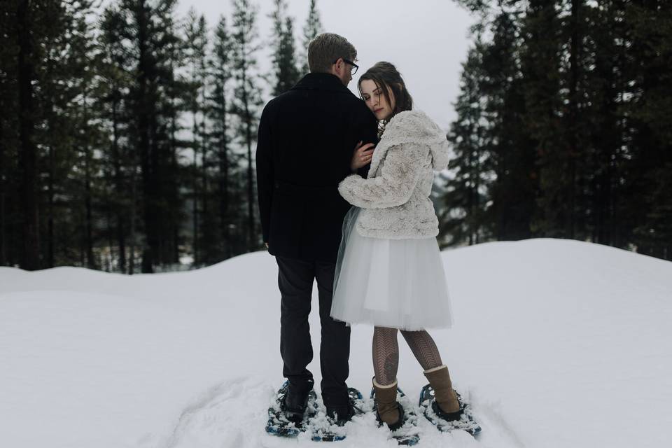 Banff winter elopement