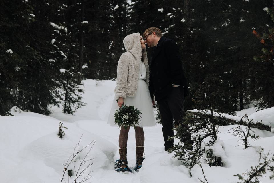 Banff winter elopement