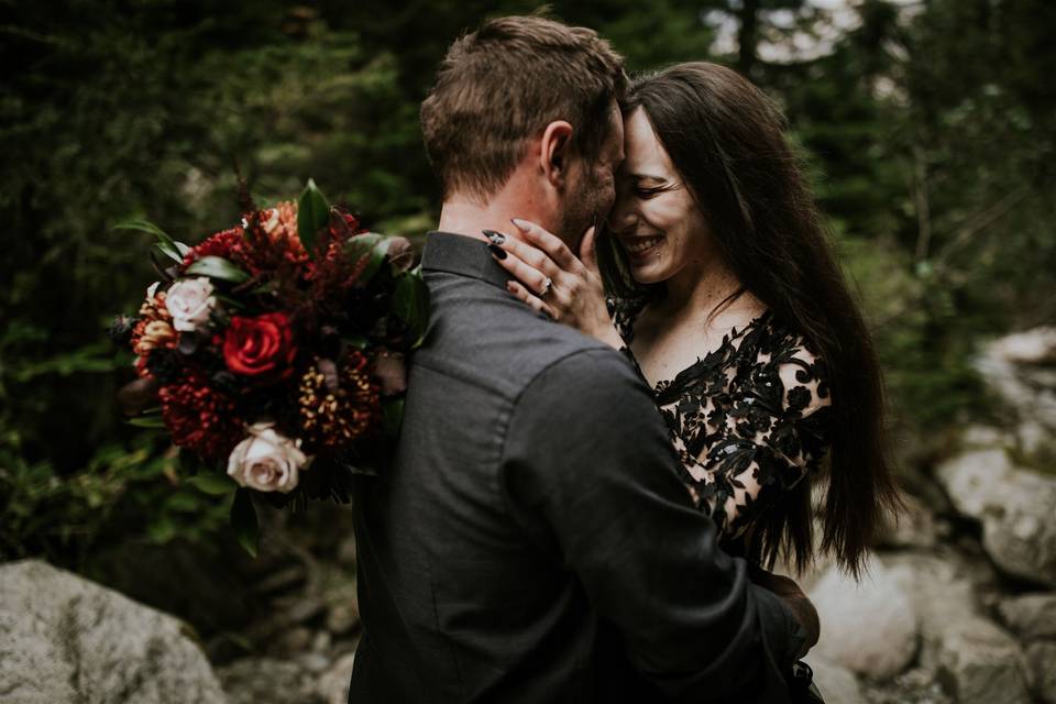 Golden adventure elopement