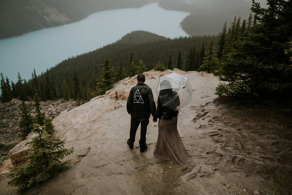 Peyto Lake/Banff elopement