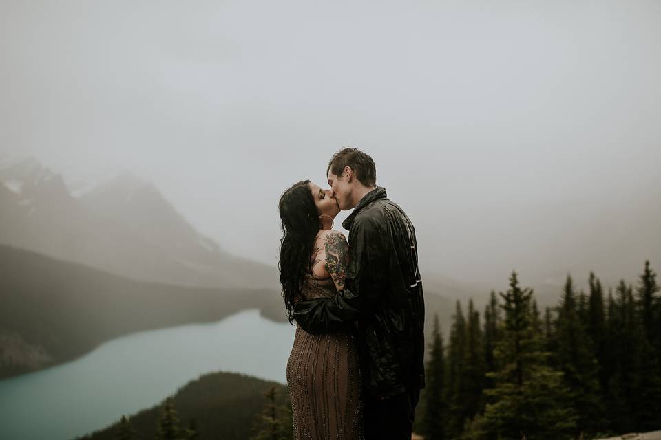 Peyto Lake/Banff elopement